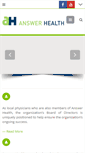 Mobile Screenshot of answerhealth.com